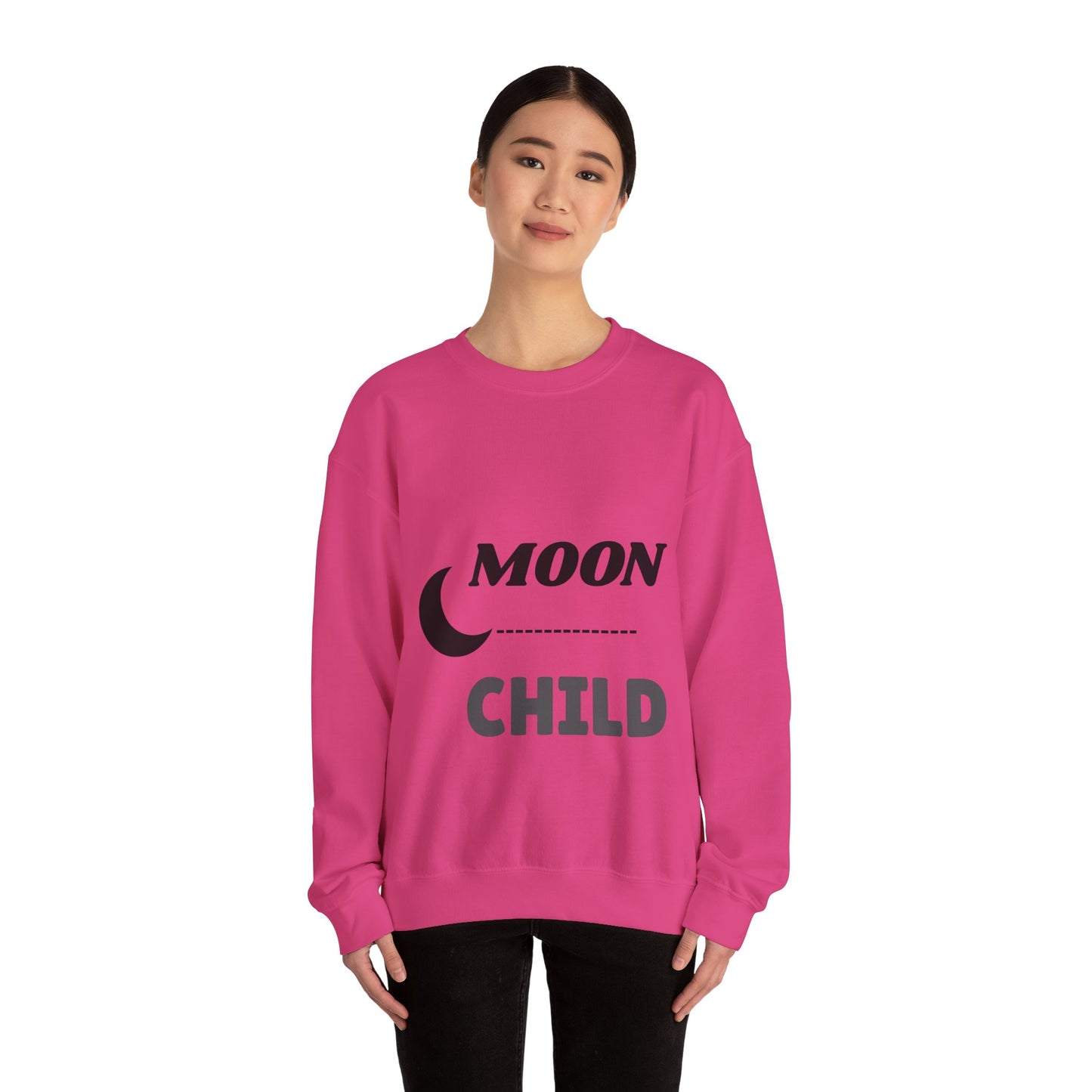Moon Child Unisex Crewneck Sweatshirt, Cozy Gift for Astrology Lovers, Perfect for Events & Everyday Wear