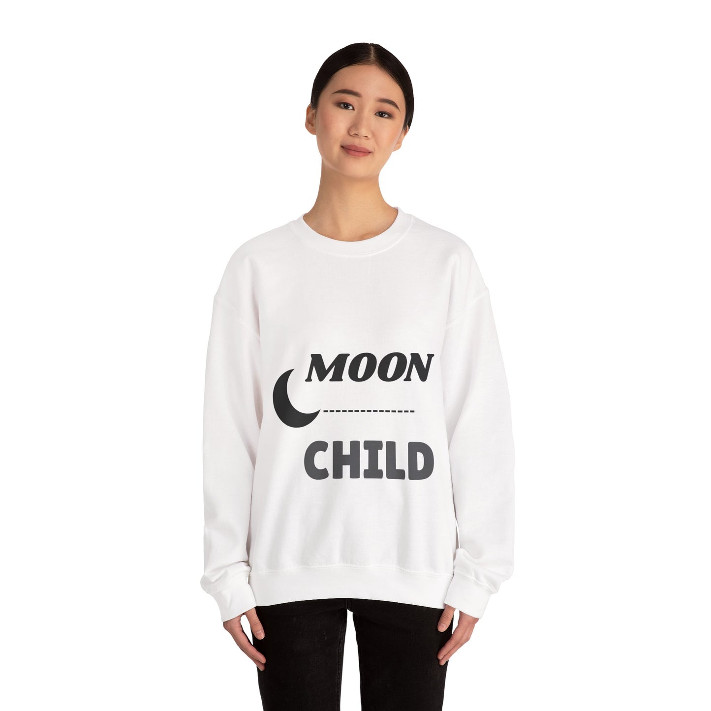 Moon Child Unisex Crewneck Sweatshirt, Cozy Gift for Astrology Lovers, Perfect for Events & Everyday Wear