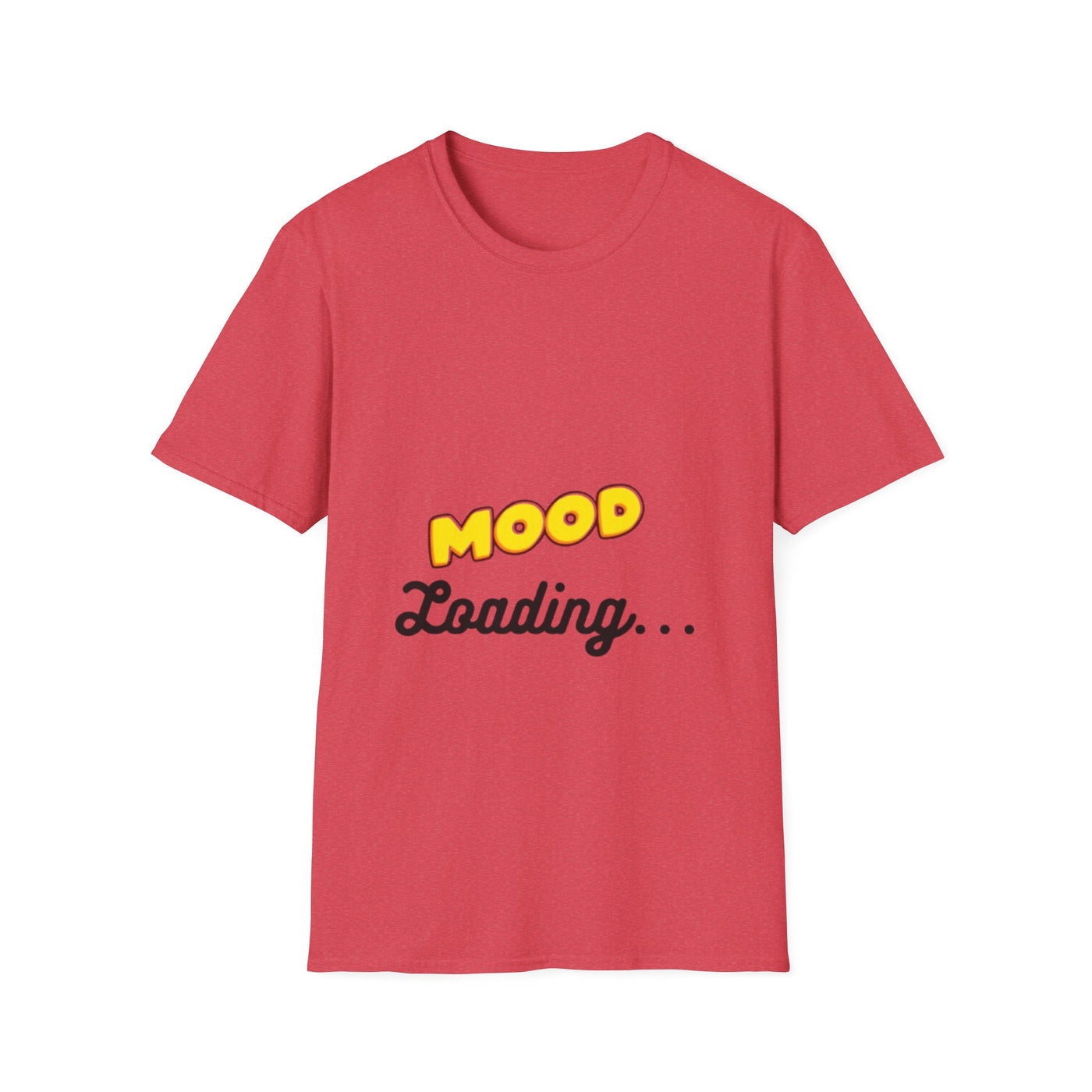 Mood Loading Unisex Softstyle T-Shirt, Funny Tee, Casual Wear, Gift for Friends, Relaxed Fit Tee, Trendy Graphic Shirt