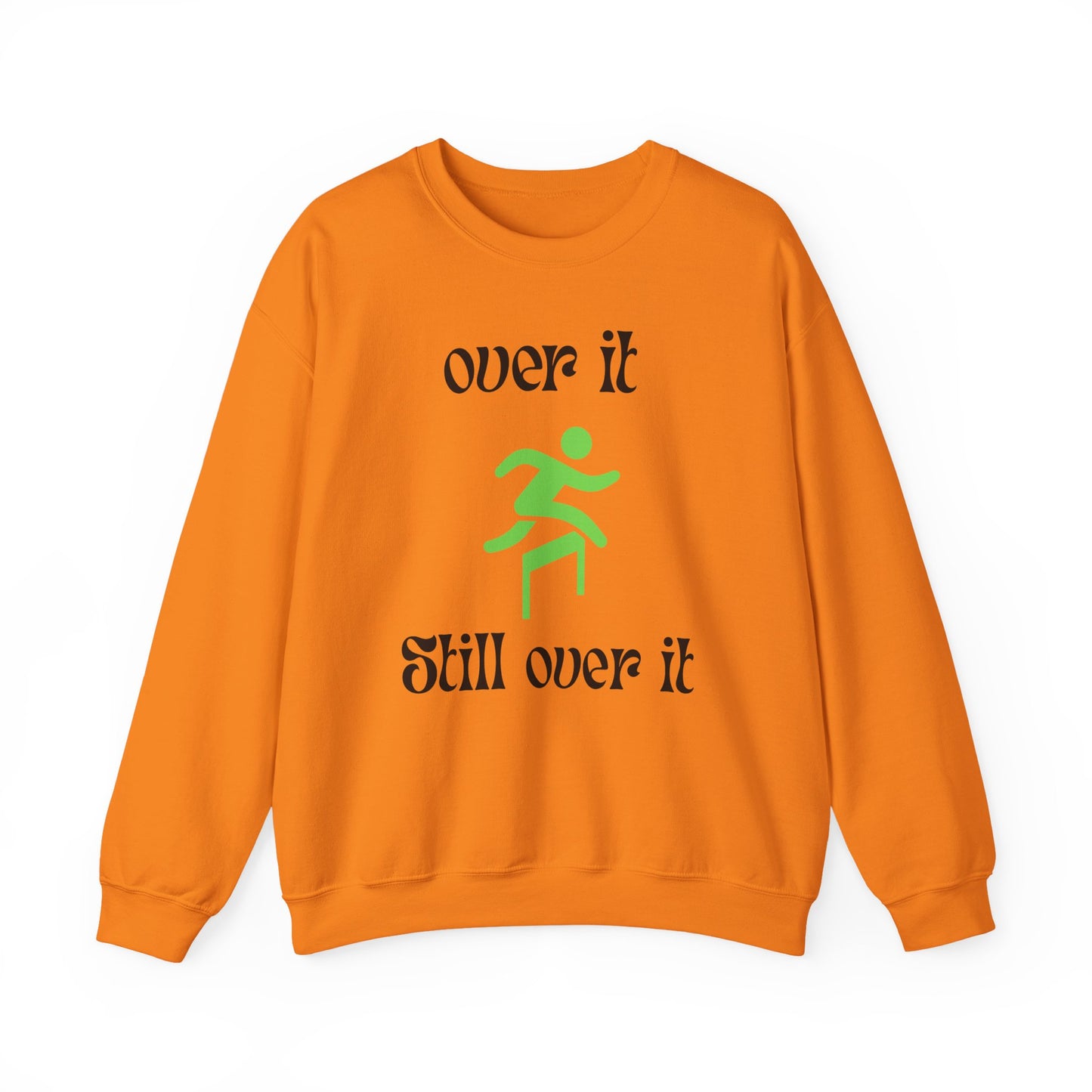 Unisex Heavy Blend Crewneck Sweatshirt - "Over It" Motivational Sweater for Relaxed Vibes, Comfortable Cozy Gift for Friends, Casual [...]