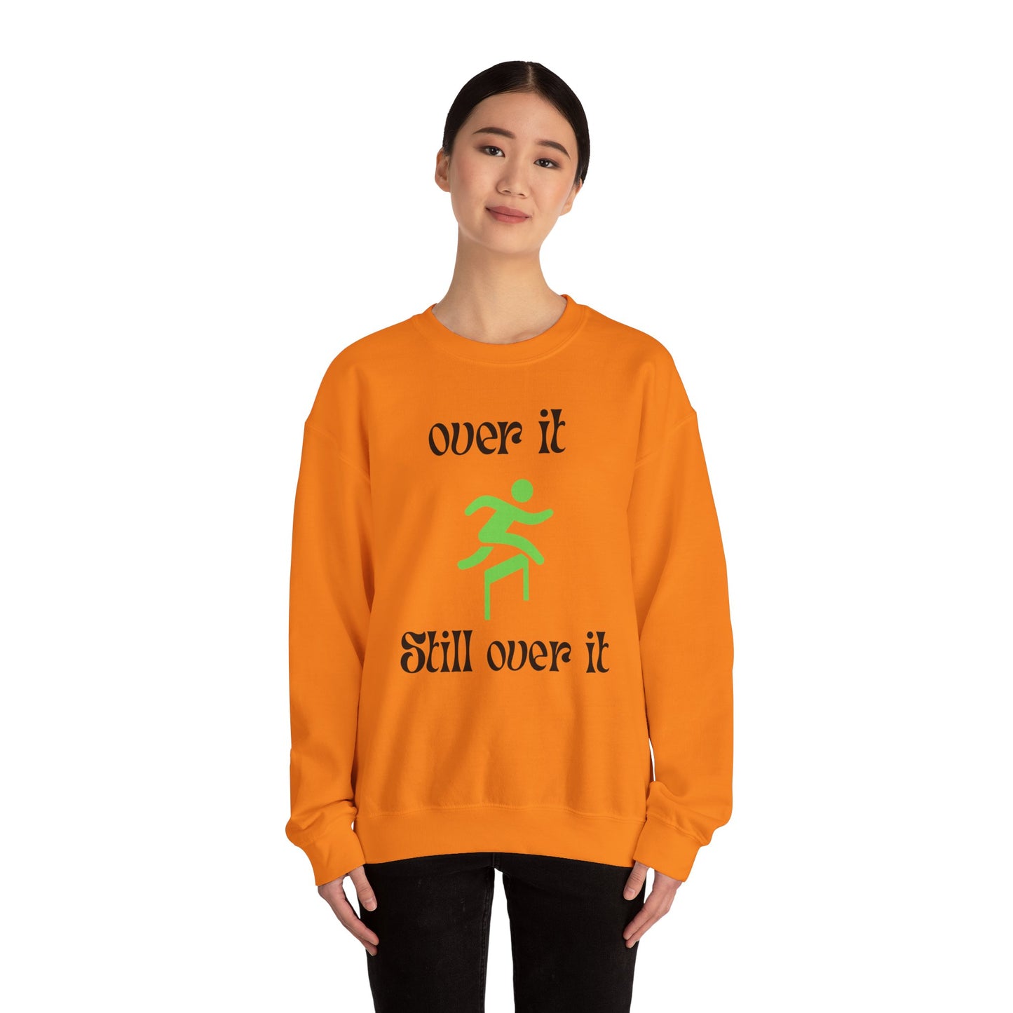 Unisex Heavy Blend Crewneck Sweatshirt - "Over It" Motivational Sweater for Relaxed Vibes, Comfortable Cozy Gift for Friends, Casual [...]
