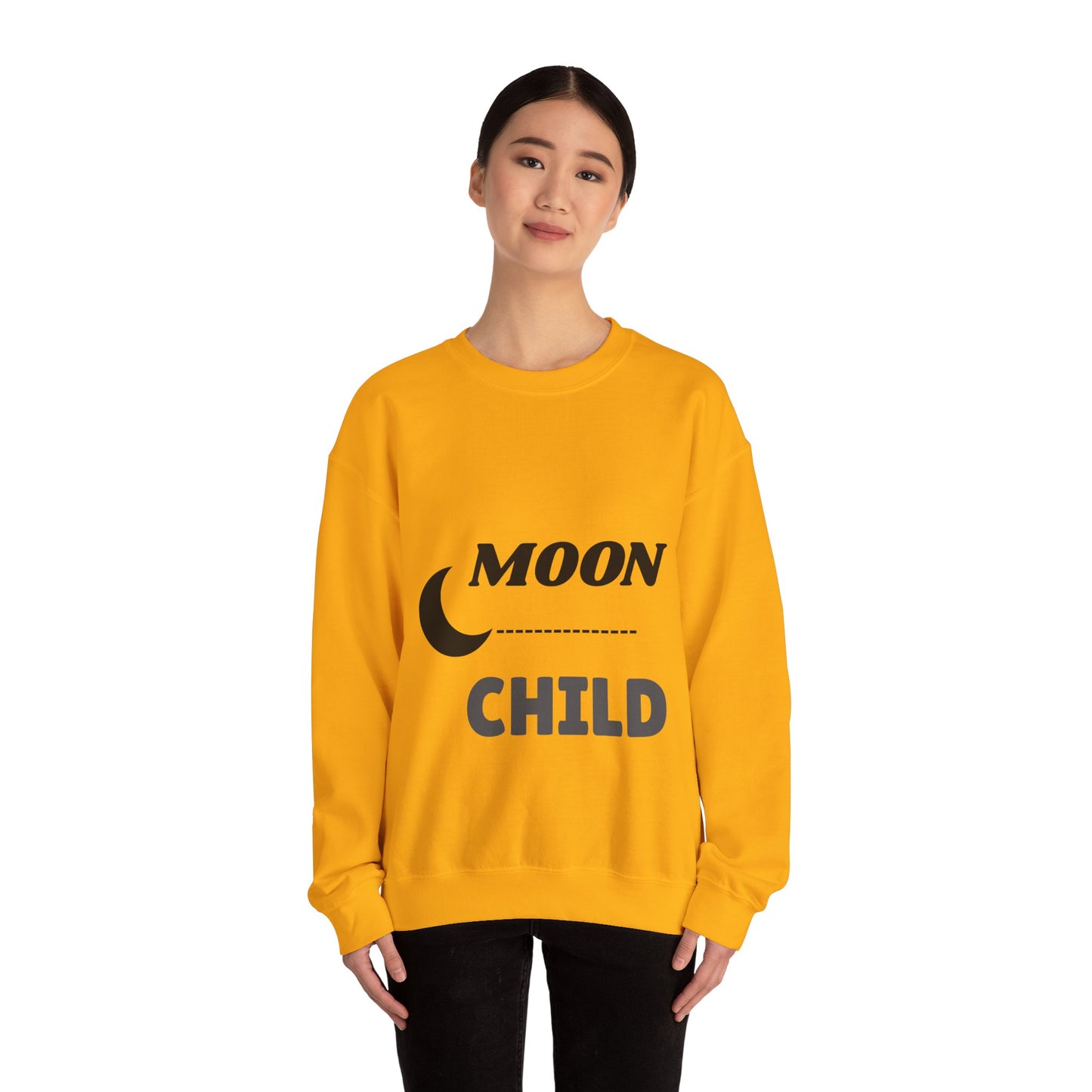 Moon Child Unisex Crewneck Sweatshirt, Cozy Gift for Astrology Lovers, Perfect for Events & Everyday Wear