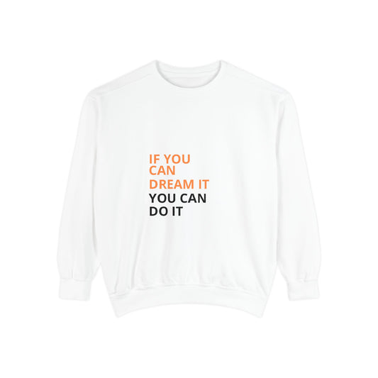 Inspirational Sweatshirt: Motivational Gift for Dreamers, Cozy Style, Unisex Pullover, Perfect for Everyday Wear, Ideal for Birthdays [...]