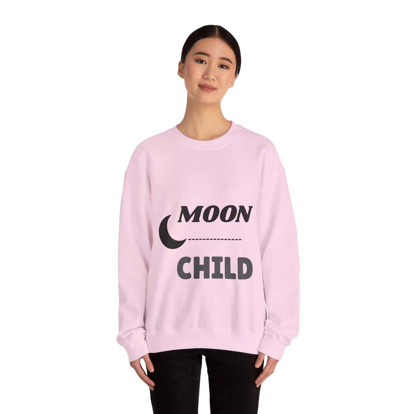Moon Child Unisex Crewneck Sweatshirt, Cozy Gift for Astrology Lovers, Perfect for Events & Everyday Wear