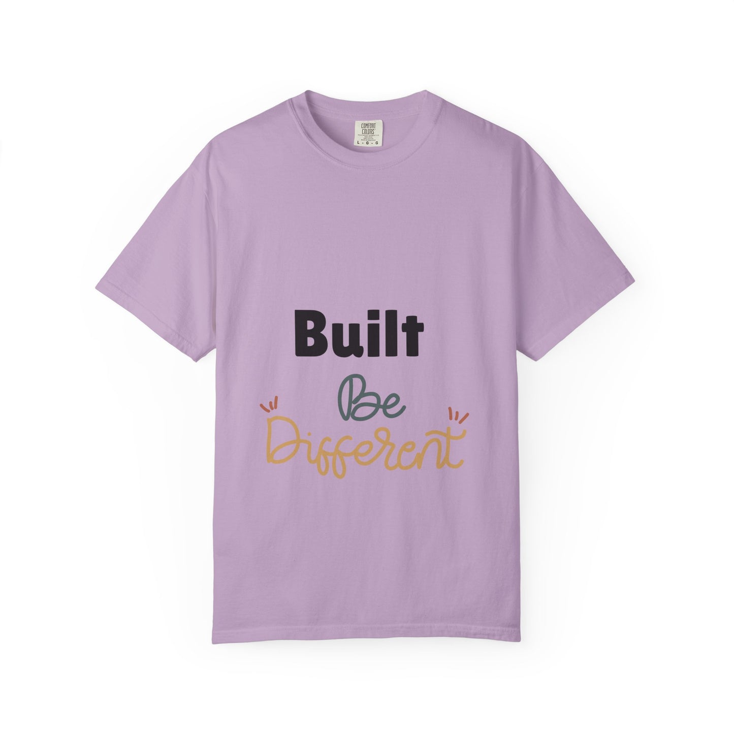 Inspirational Unisex T-Shirt: "Built Be Different" - Casual Wear, Gift for Friends, Motivational Apparel, Everyday Comfort, Unique Style