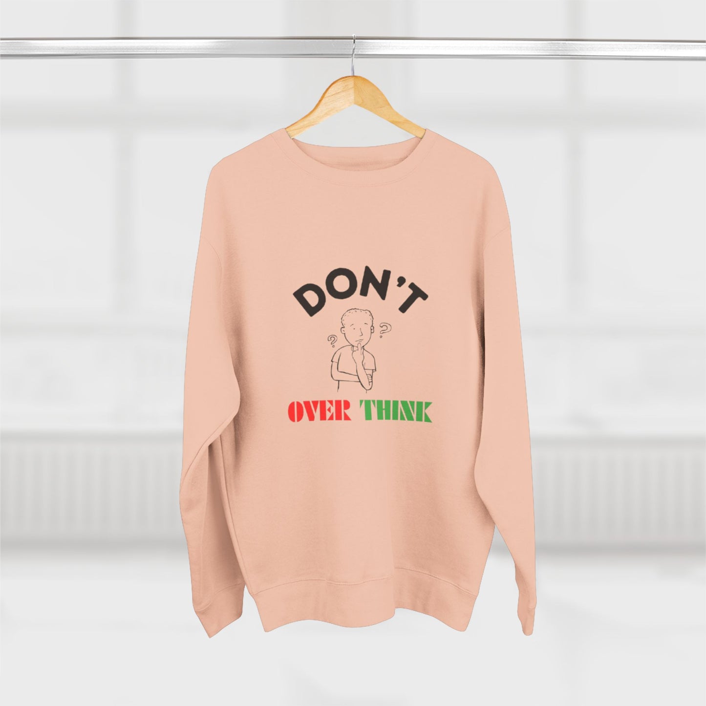 Trendy Unisex Crewneck Sweatshirt - "Lost in Thought" - Cozy Gift for Mindfulness Lovers, Casual Wear, Birthday Gift, Relaxation Apparel