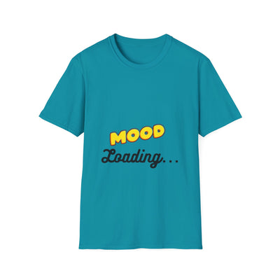 Mood Loading Unisex Softstyle T-Shirt, Funny Tee, Casual Wear, Gift for Friends, Relaxed Fit Tee, Trendy Graphic Shirt