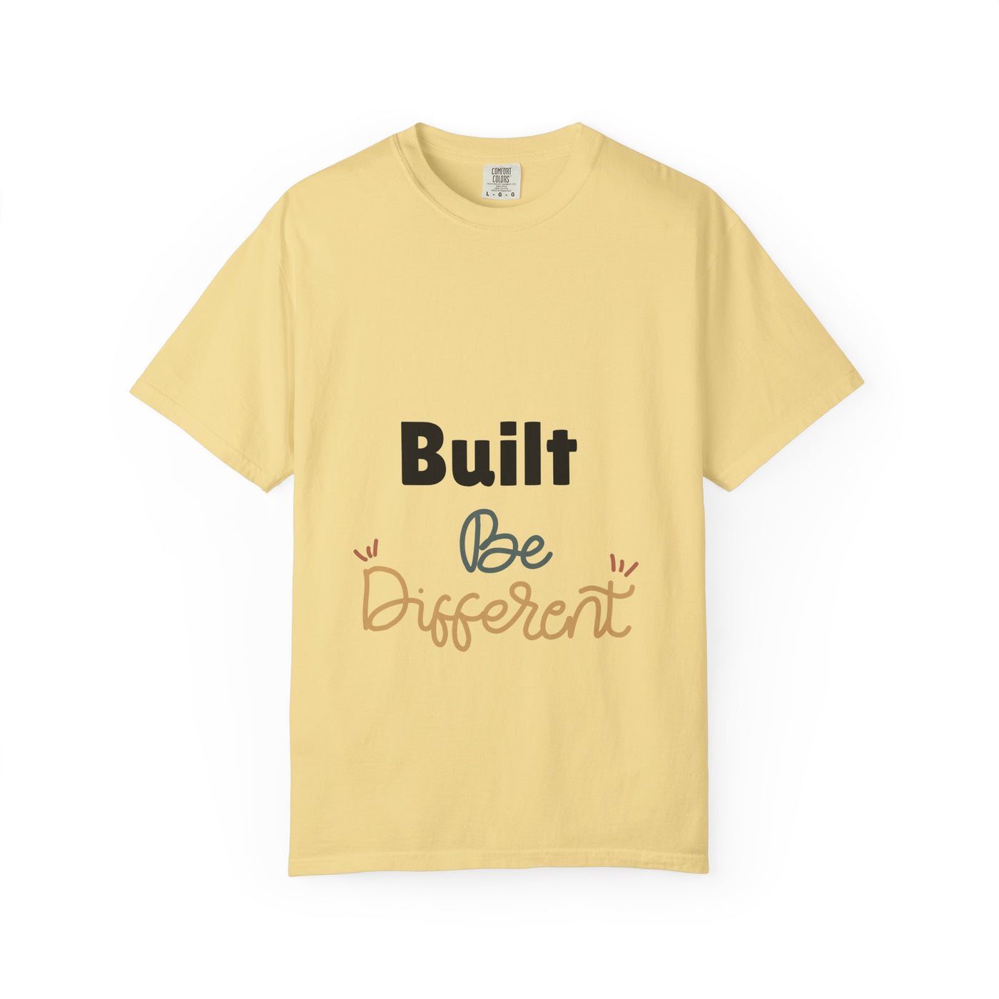 Inspirational Unisex T-Shirt: "Built Be Different" - Casual Wear, Gift for Friends, Motivational Apparel, Everyday Comfort, Unique Style