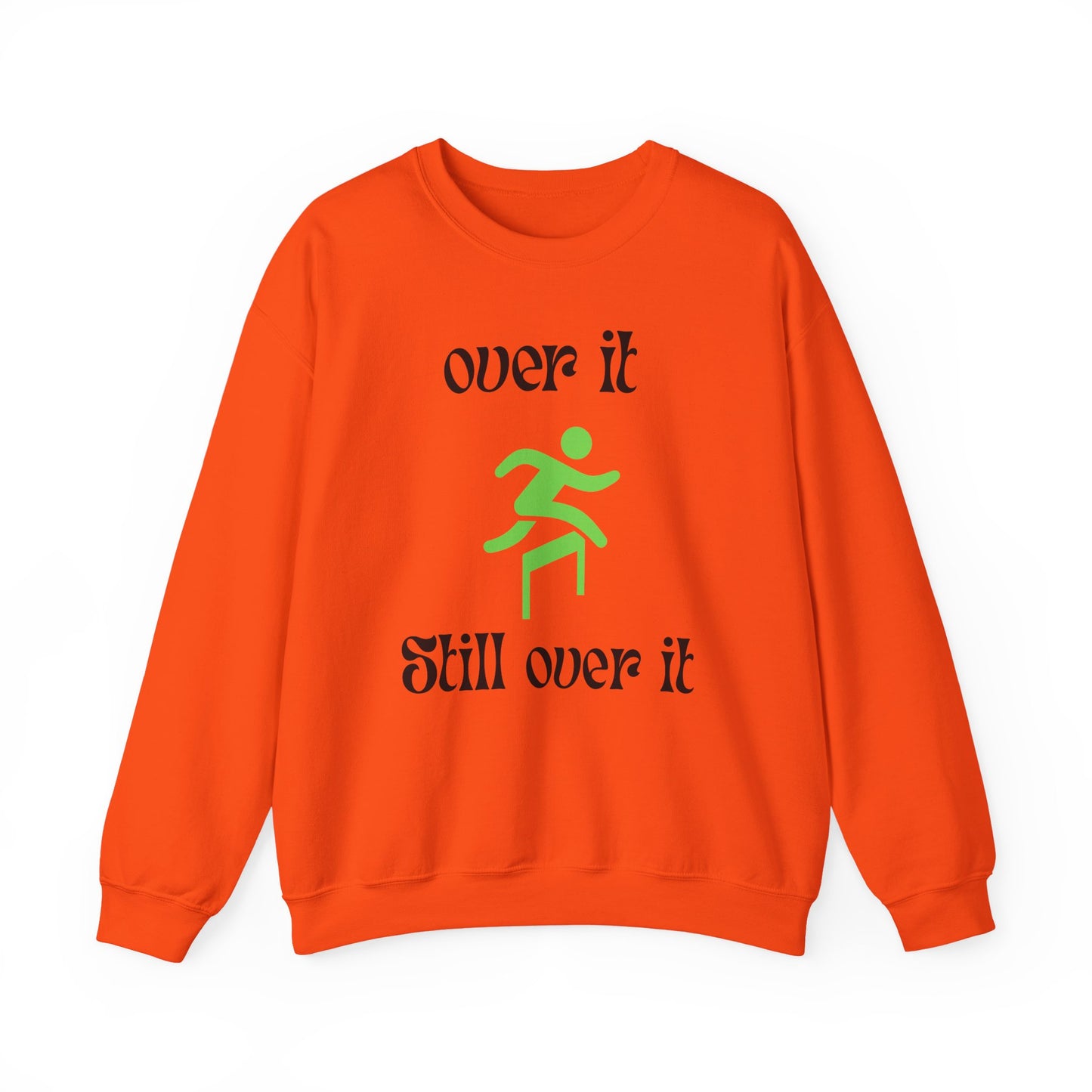 Unisex Heavy Blend Crewneck Sweatshirt - "Over It" Motivational Sweater for Relaxed Vibes, Comfortable Cozy Gift for Friends, Casual [...]