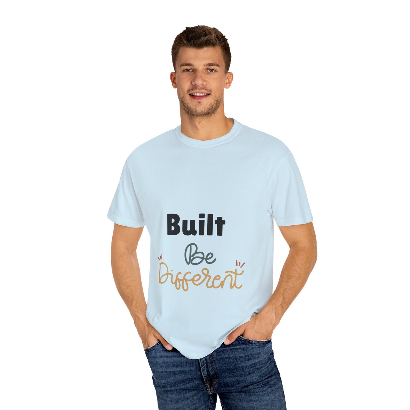 Inspirational Unisex T-Shirt: "Built Be Different" - Casual Wear, Gift for Friends, Motivational Apparel, Everyday Comfort, Unique Style