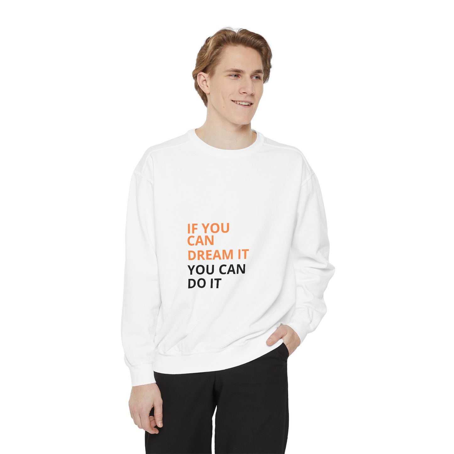 Inspirational Sweatshirt: Motivational Gift for Dreamers, Cozy Style, Unisex Pullover, Perfect for Everyday Wear, Ideal for Birthdays [...]