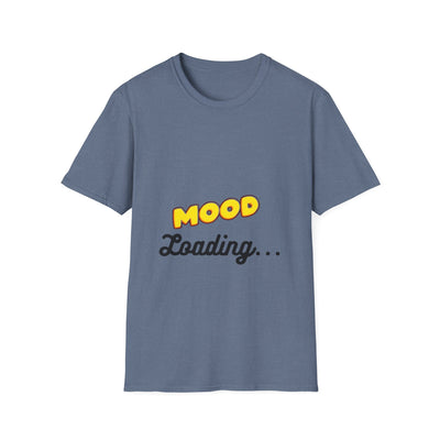 Mood Loading Unisex Softstyle T-Shirt, Funny Tee, Casual Wear, Gift for Friends, Relaxed Fit Tee, Trendy Graphic Shirt
