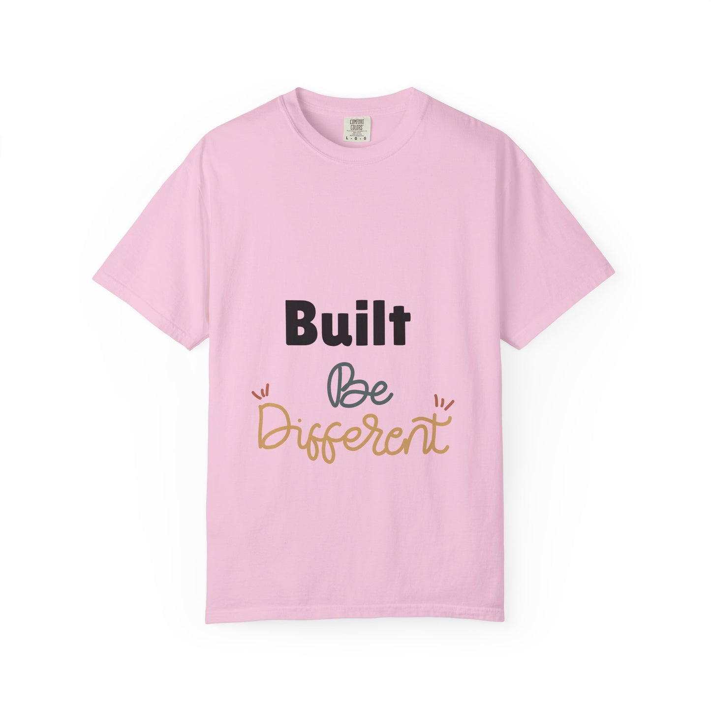 Inspirational Unisex T-Shirt: "Built Be Different" - Casual Wear, Gift for Friends, Motivational Apparel, Everyday Comfort, Unique Style