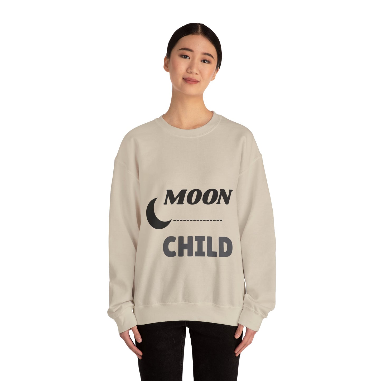 Moon Child Unisex Crewneck Sweatshirt, Cozy Gift for Astrology Lovers, Perfect for Events & Everyday Wear