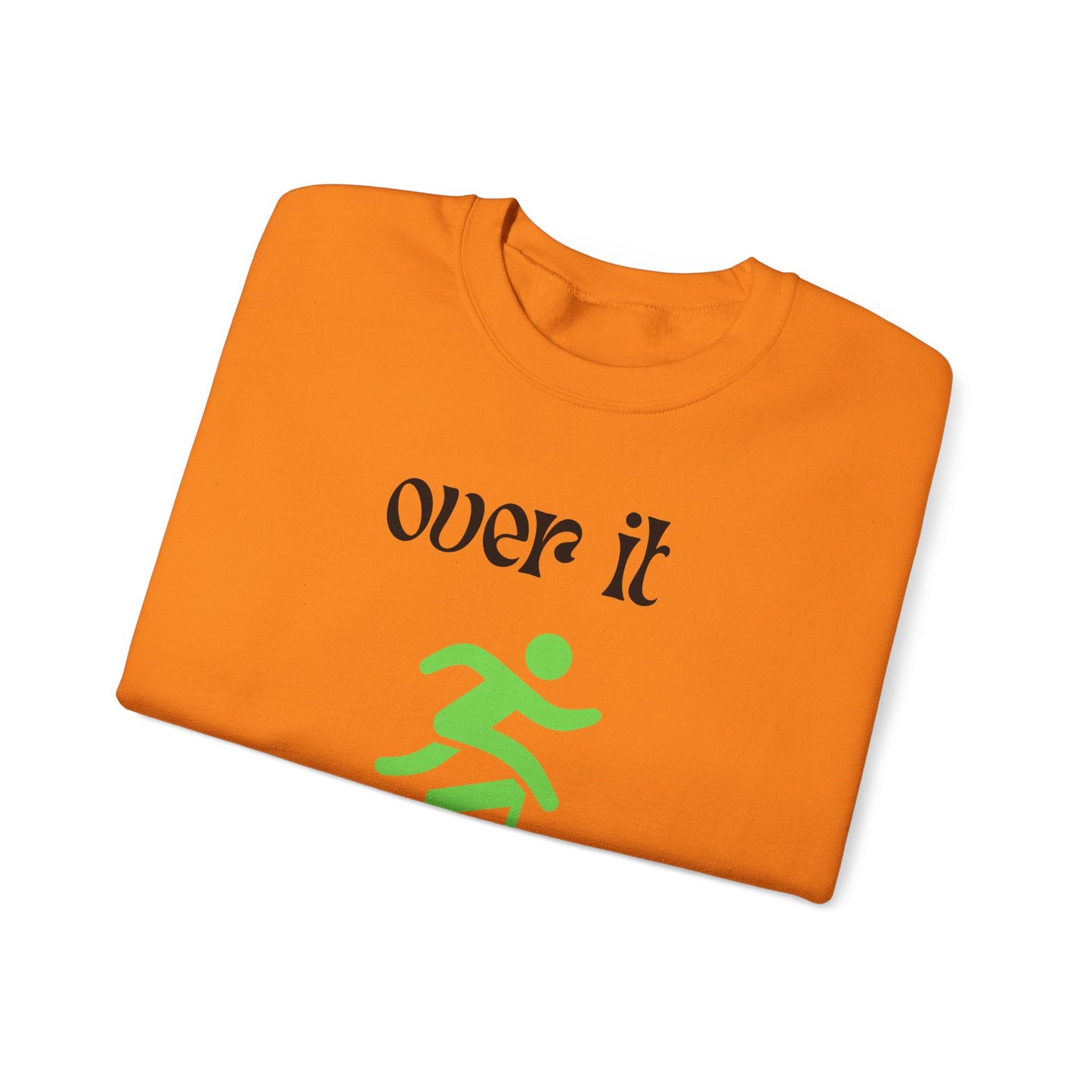 Unisex Heavy Blend Crewneck Sweatshirt - "Over It" Motivational Sweater for Relaxed Vibes, Comfortable Cozy Gift for Friends, Casual [...]
