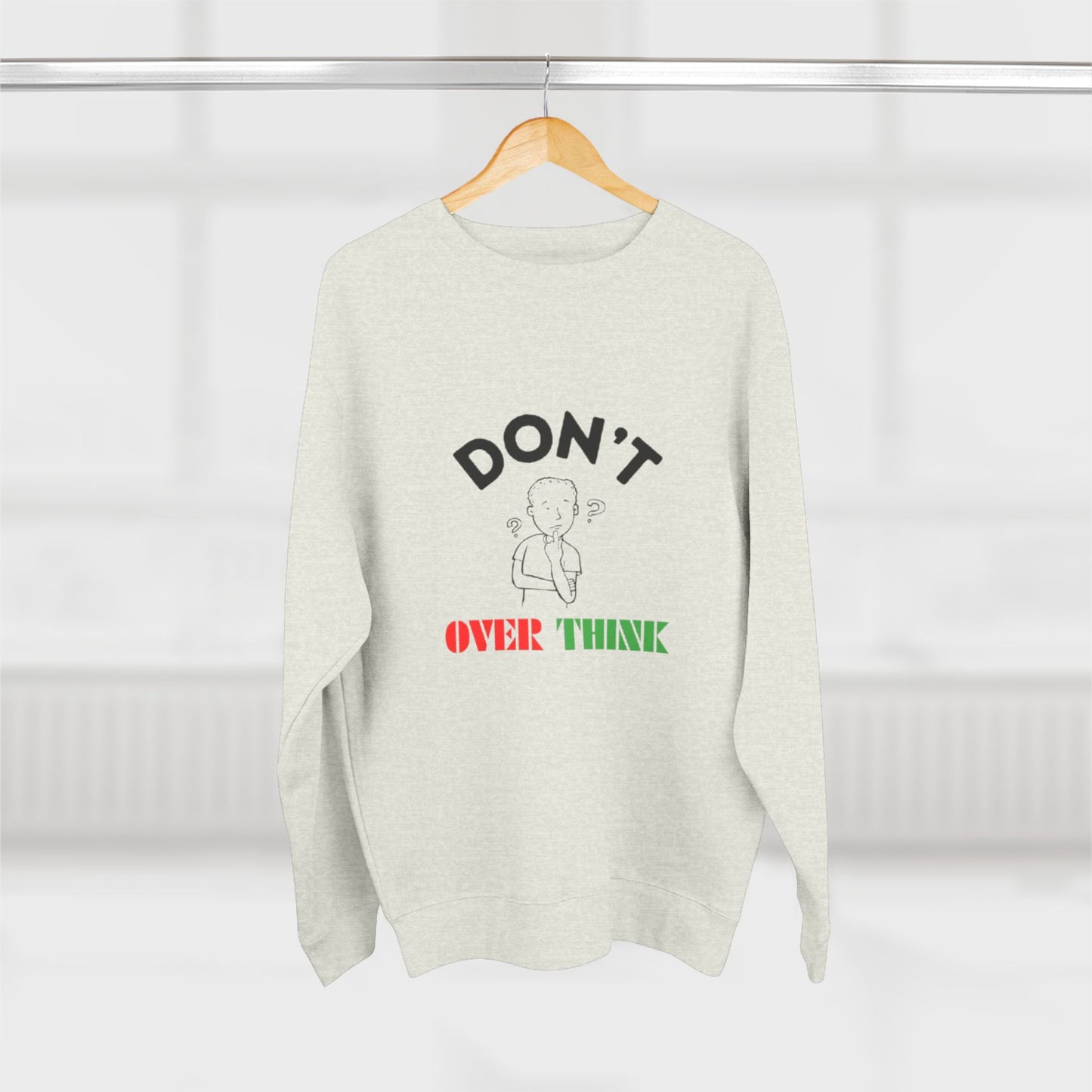Trendy Unisex Crewneck Sweatshirt - "Lost in Thought" - Cozy Gift for Mindfulness Lovers, Casual Wear, Birthday Gift, Relaxation Apparel