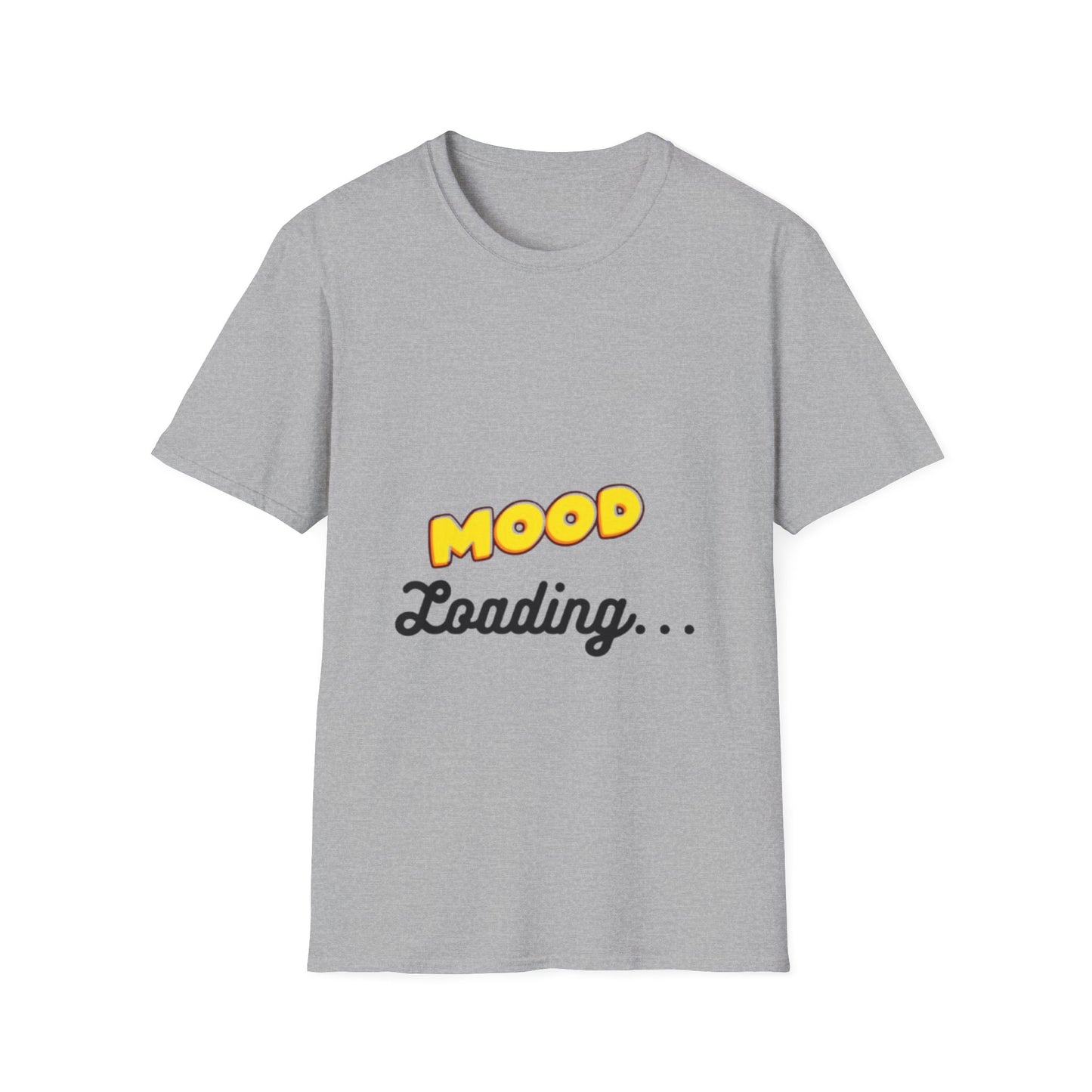 Mood Loading Unisex Softstyle T-Shirt, Funny Tee, Casual Wear, Gift for Friends, Relaxed Fit Tee, Trendy Graphic Shirt