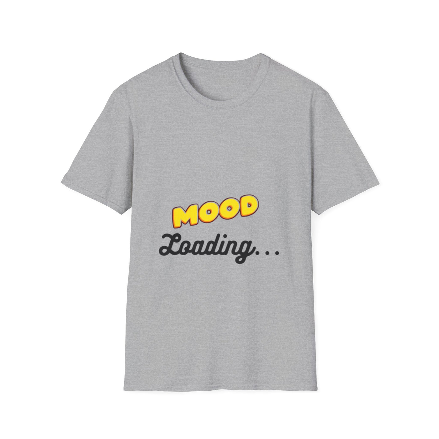 Mood Loading Unisex Softstyle T-Shirt, Funny Tee, Casual Wear, Gift for Friends, Relaxed Fit Tee, Trendy Graphic Shirt
