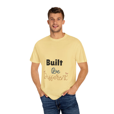 Inspirational Unisex T-Shirt: "Built Be Different" - Casual Wear, Gift for Friends, Motivational Apparel, Everyday Comfort, Unique Style