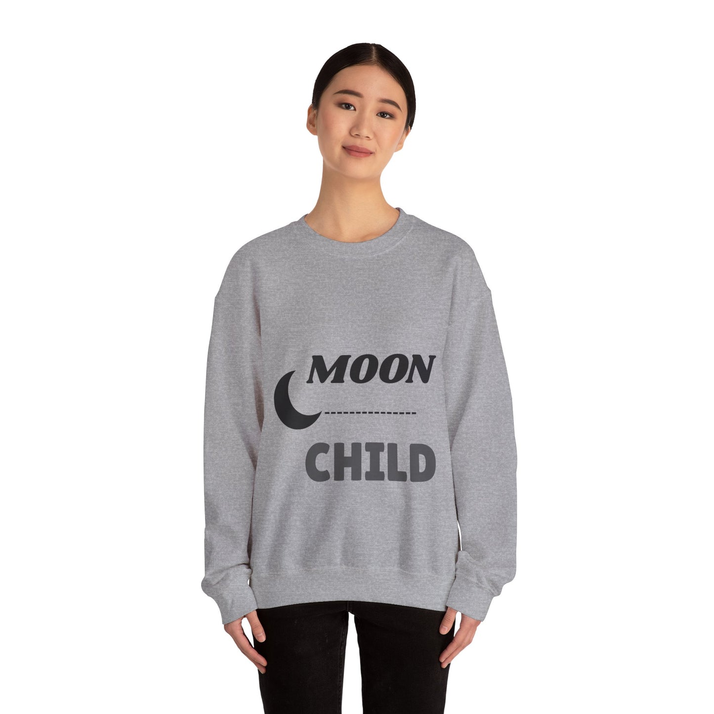 Moon Child Unisex Crewneck Sweatshirt, Cozy Gift for Astrology Lovers, Perfect for Events & Everyday Wear