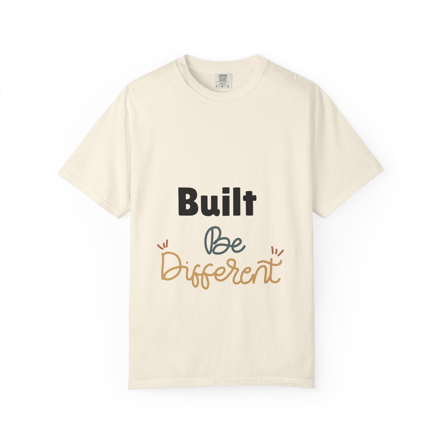 Inspirational Unisex T-Shirt: "Built Be Different" - Casual Wear, Gift for Friends, Motivational Apparel, Everyday Comfort, Unique Style