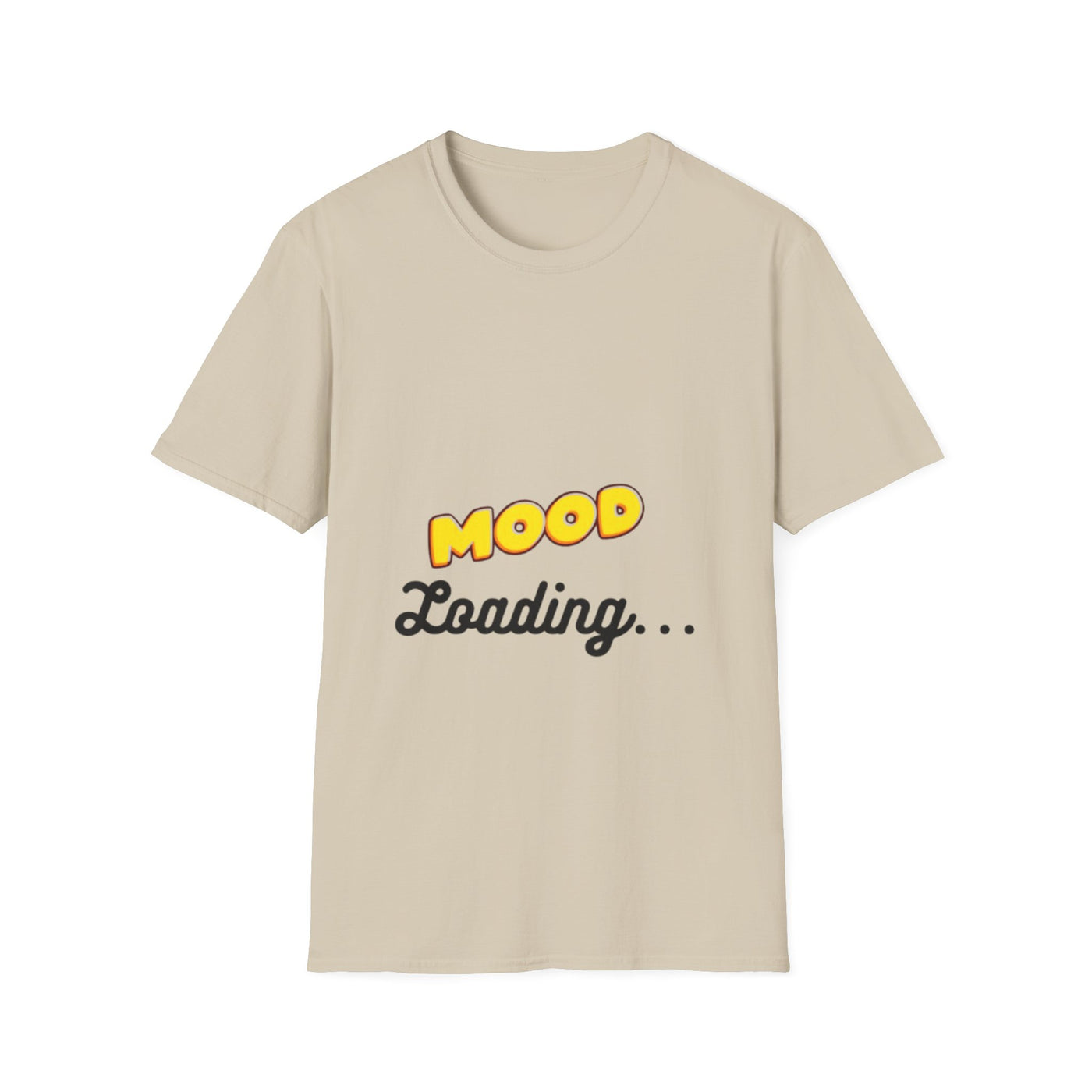 Mood Loading Unisex Softstyle T-Shirt, Funny Tee, Casual Wear, Gift for Friends, Relaxed Fit Tee, Trendy Graphic Shirt