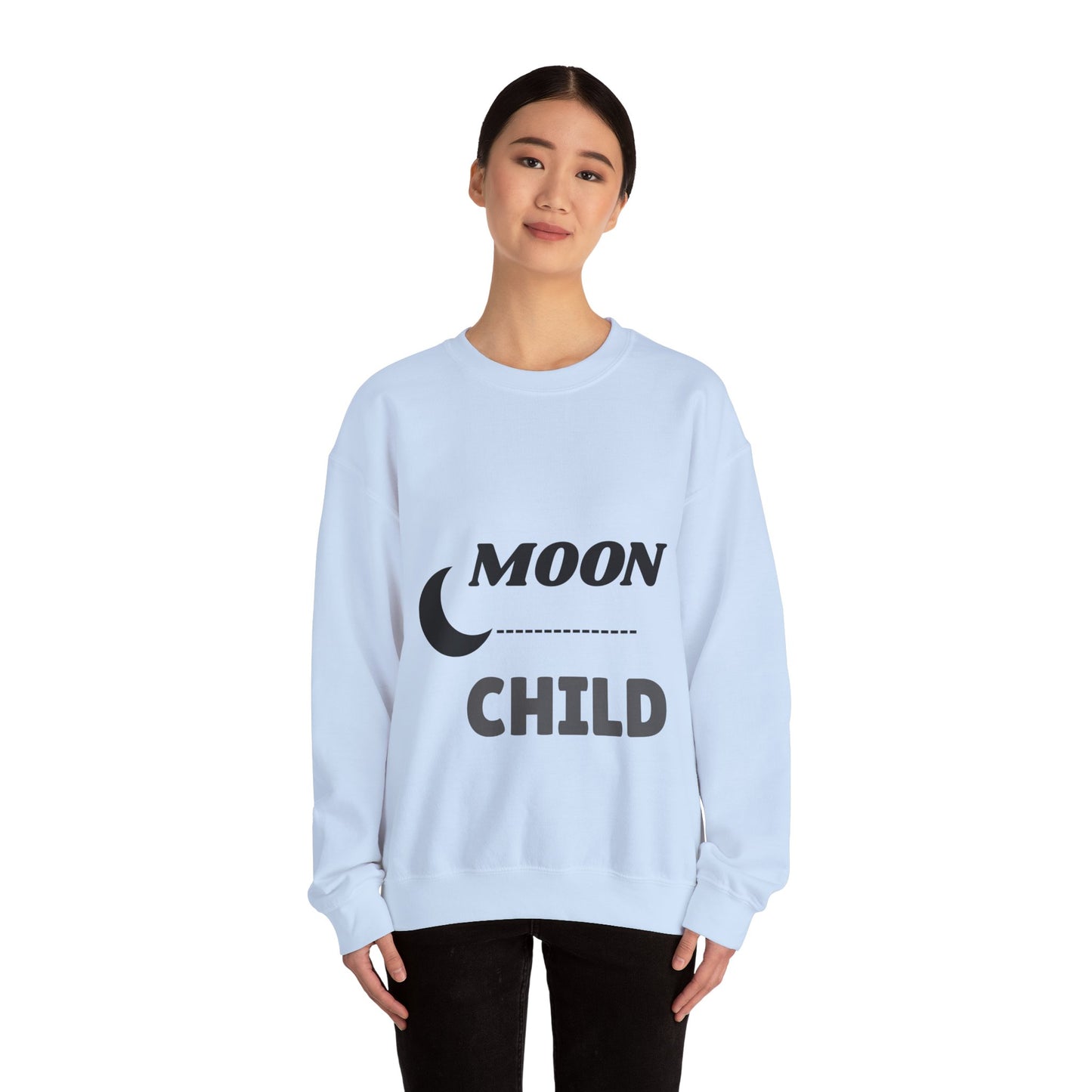 Moon Child Unisex Crewneck Sweatshirt, Cozy Gift for Astrology Lovers, Perfect for Events & Everyday Wear