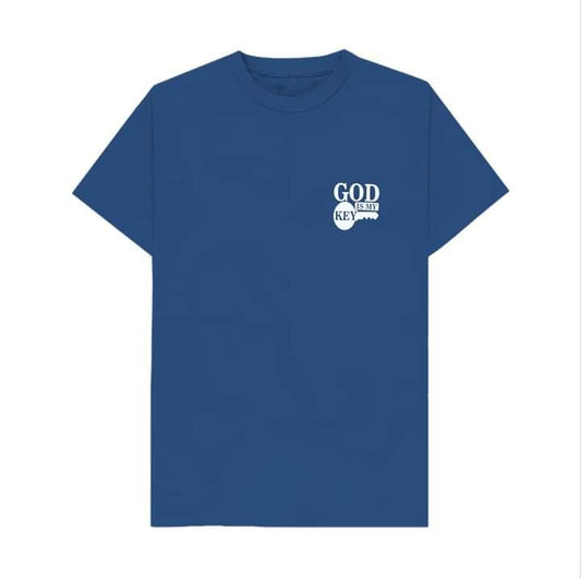 God is My Key- Navy Blue T-Shirt