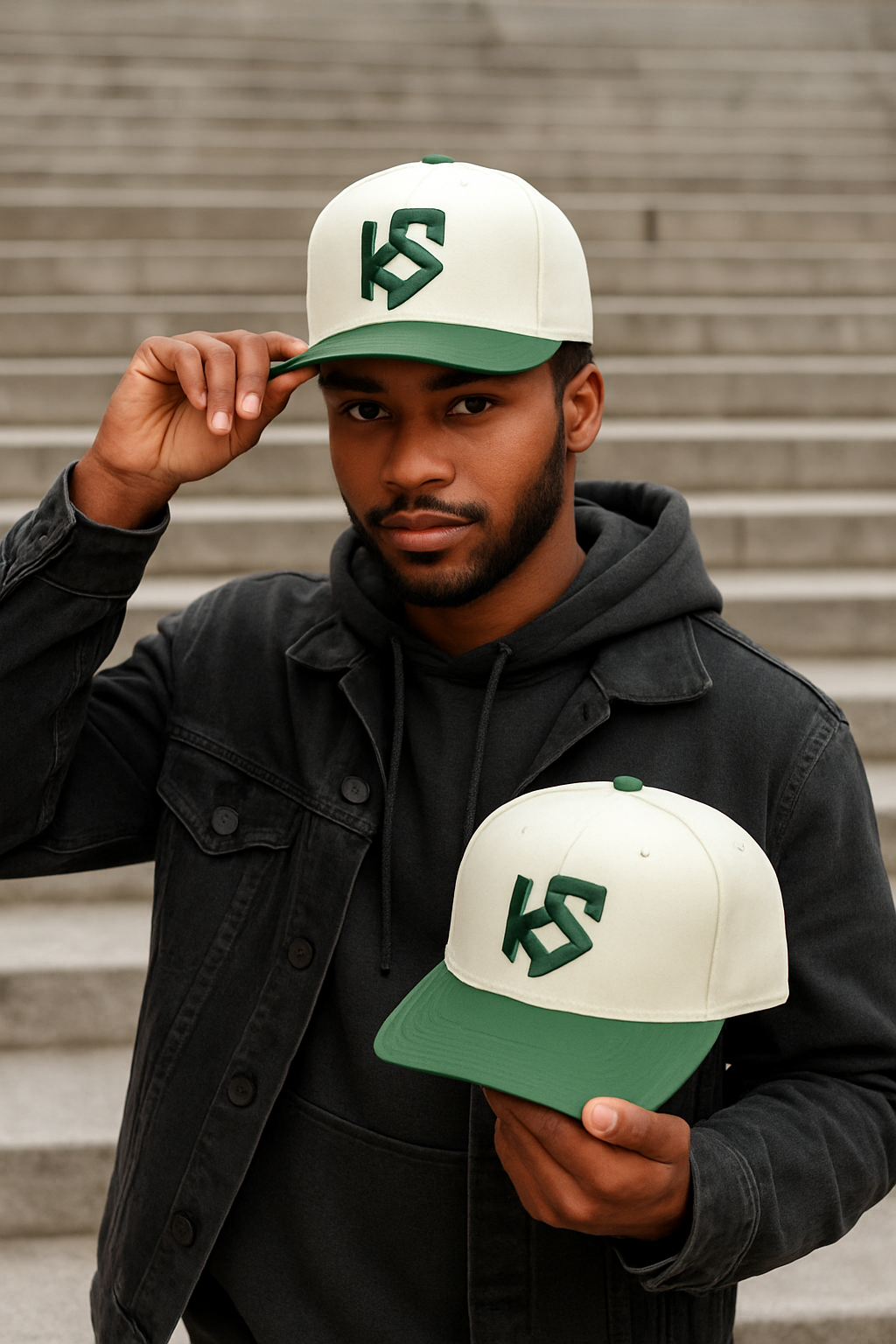 KS Two Tone Green Snap Back